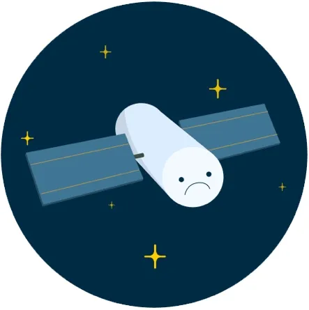 Sad satellite