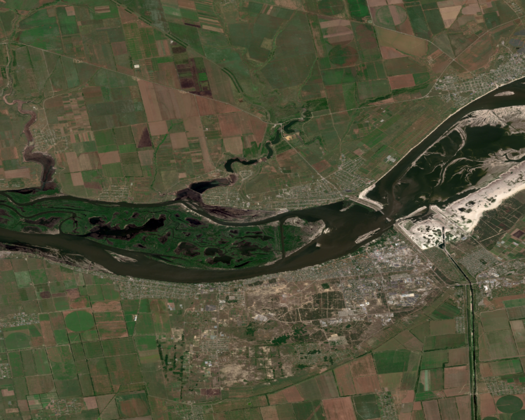 L’effondrement Du Barrage De Kakhovka Vu Par Imagerie Satellite