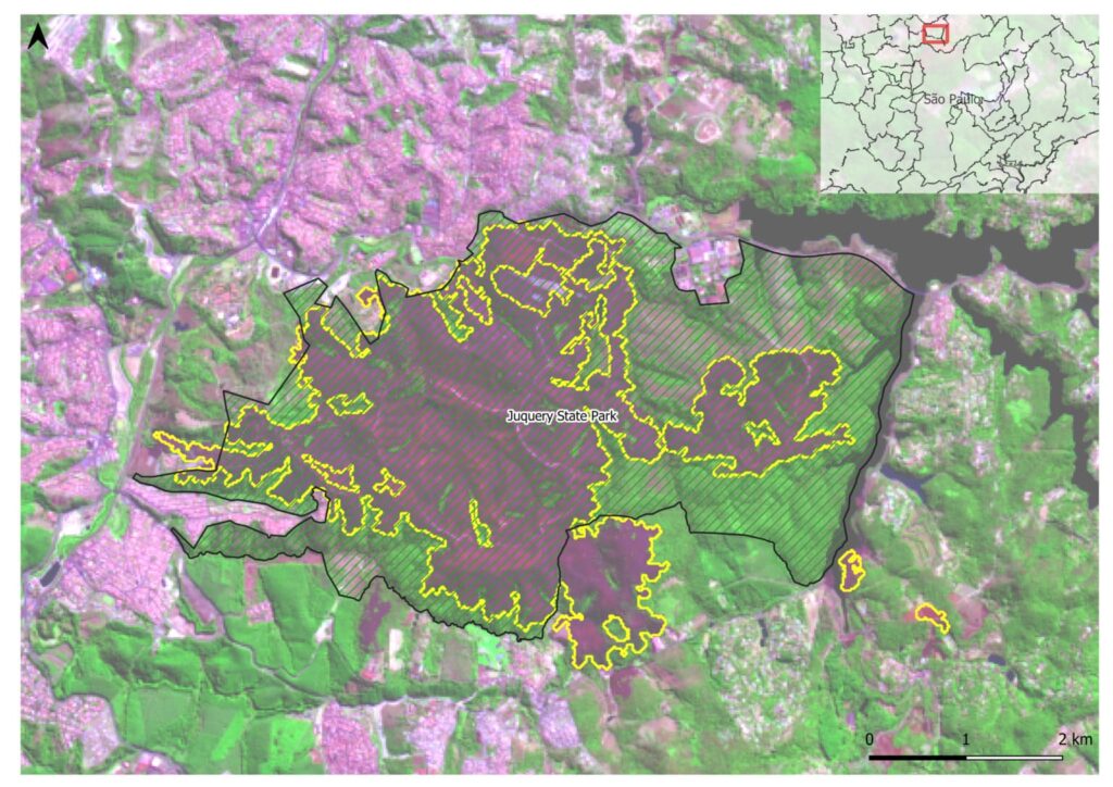 Juquery State Park Burnt area extent